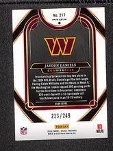 Load image into Gallery viewer, Jayden Daniels 2024 Panini Select Red Prizm Shock #217 /249