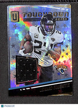 Load image into Gallery viewer, Leonard Fournette 2019 Panini Unparalleled Touchdown Threads Astral #TT-LF /150