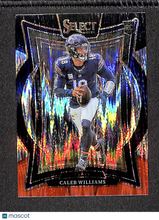 Load image into Gallery viewer, Caleb Williams 2025 Panini Select Black & Orange Prizm Shock #25