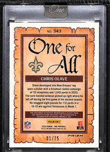 Load image into Gallery viewer, Chris Olave 2023 Panini One for All Blue #343 01/75