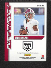 Load image into Gallery viewer, Jalen Milroe 2025 Panini Donruss Elite Future Elite Purple #FE-JME /99