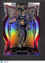 Load image into Gallery viewer, Jayden Daniels 2024 Panini Select Football Silver Prizm Die Cut #26