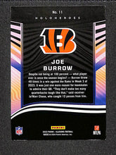 Load image into Gallery viewer, Joe Burrow 2024 Panini Illusions Football HoloHeroes #11