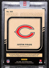 Load image into Gallery viewer, Justin Fields 2021 Gold Standard Rookie Jersey Autographs Premium #203 /22