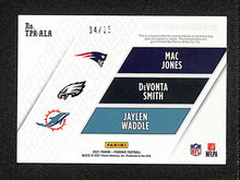 Load image into Gallery viewer, Waddle Smith Jones 2021 Phoenix Football Triple Patch Auto TPA-ALA /15