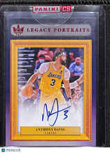 Load image into Gallery viewer, Anthony Davis 2021-22 Court Kings Legacy Portraits Signatures Ruby #LP-ADV /49