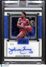 Load image into Gallery viewer, Julius Erving 2021-22 One and One First-Team Signatures Green #FTS-JLE 5/5