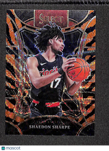 Load image into Gallery viewer, Shaedon Sharpe 2023-24 Panini Select Tiger Stripe Prizm #386