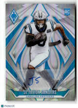 Load image into Gallery viewer, Ja'Tavion Sanders 2025 Panini Phoenix Football Autographs Silver #194 /199