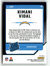 Load image into Gallery viewer, Kimani Vidal 2024 Panini Donruss Optic Football Blue Glitter #262