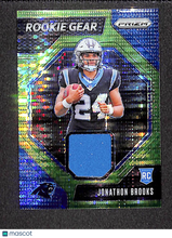 Load image into Gallery viewer, Jonathon Brooks 2024 Panini Prizm Rookie Gear Neon Green Pulsar #RG-JBS RC Patch