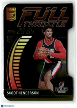 Load image into Gallery viewer, Scoot Henderson 2024 Panini Donruss Elite Full Throttle Orange Die-Cut #2