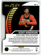Load image into Gallery viewer, Scoot Henderson 2024 Panini Donruss Elite Full Throttle Orange Die-Cut #2