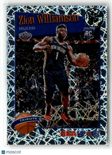 Load image into Gallery viewer, Zion Williamson 2019-20 Panini Hoops Premium Stock Lazer Prizm #296