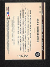 Load image into Gallery viewer, Alex Rodriguez 2004 Fleer Classic Clippings #16 of 25 CC /750
