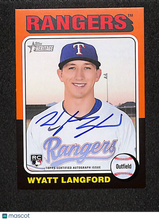 Load image into Gallery viewer, Wyatt Langford 2024 Topps Heritage Real One Autographs #ROA-WL