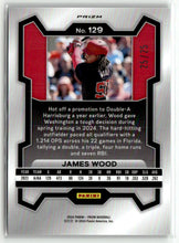 Load image into Gallery viewer, James Wood 2024 Panini Prizm Baseball Green Pulsar #129 /25