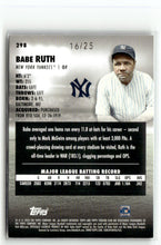 Load image into Gallery viewer, Babe Ruth 2023 Topps Stadium Club Rainbow Foil #298 /25