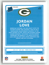 Load image into Gallery viewer, Jordan Love 2020 Panini Donruss Optic Holo #154