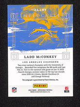 Load image into Gallery viewer, Ladd McConkey 2024 Panini Impeccable Football Rookie Autographs #RA-LMY /49