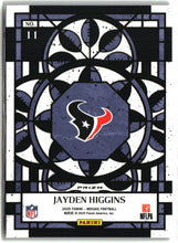 Load image into Gallery viewer, Jayden Higgins 2025 Panini Mosaic Football Stained Glass #No. 11 RC