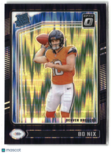 Load image into Gallery viewer, Bo Nix 2024 Panini Donruss Optic Football Purple Shock #209