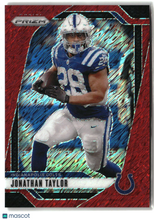 Load image into Gallery viewer, Jonathan Taylor 2024 Panini Prizm Red Shimmer #121 /35