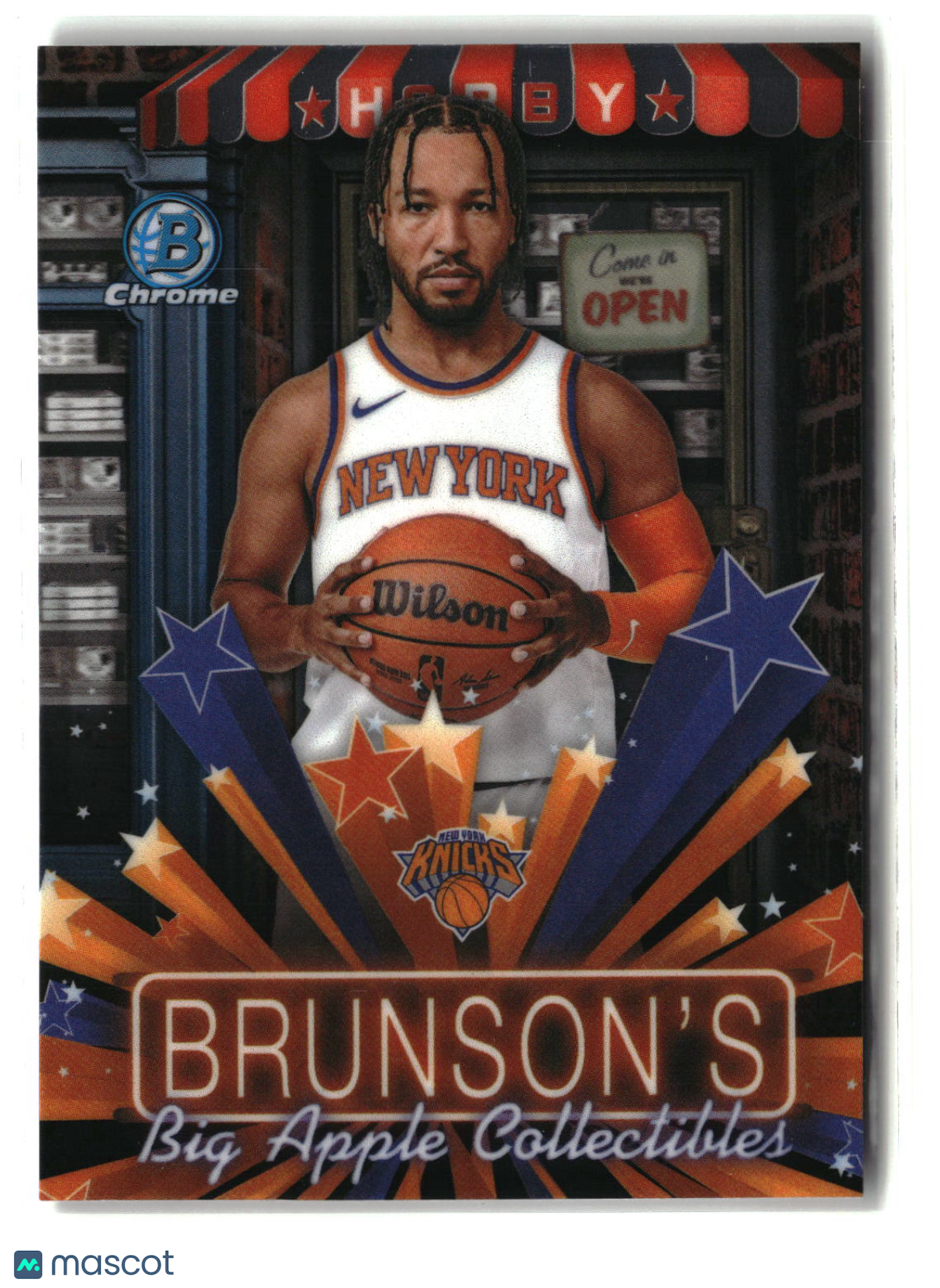 Jalen Brunson 2025 Bowman Chrome Hobby Stars #HS-11