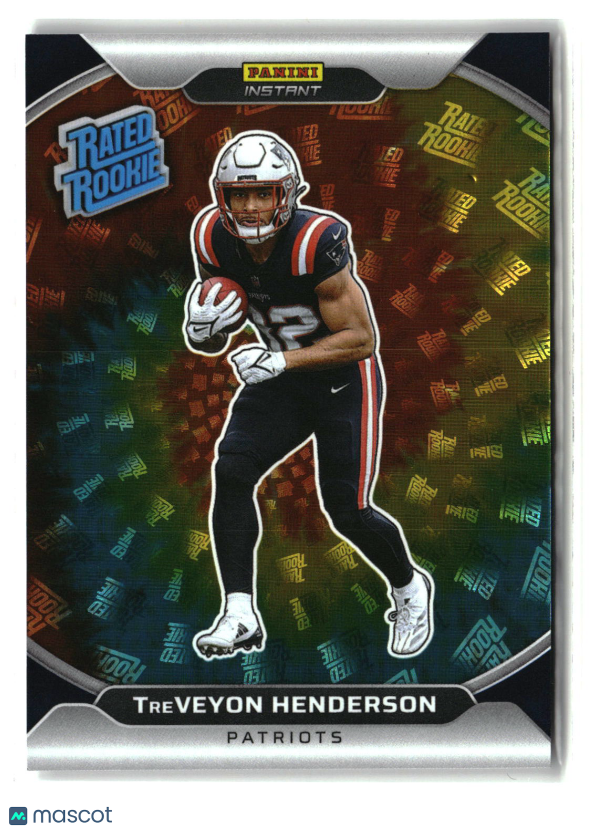 TreVeyon Henderson 2025 Panini Instant Football Rated Rookie Holo #RRH-37 22/25