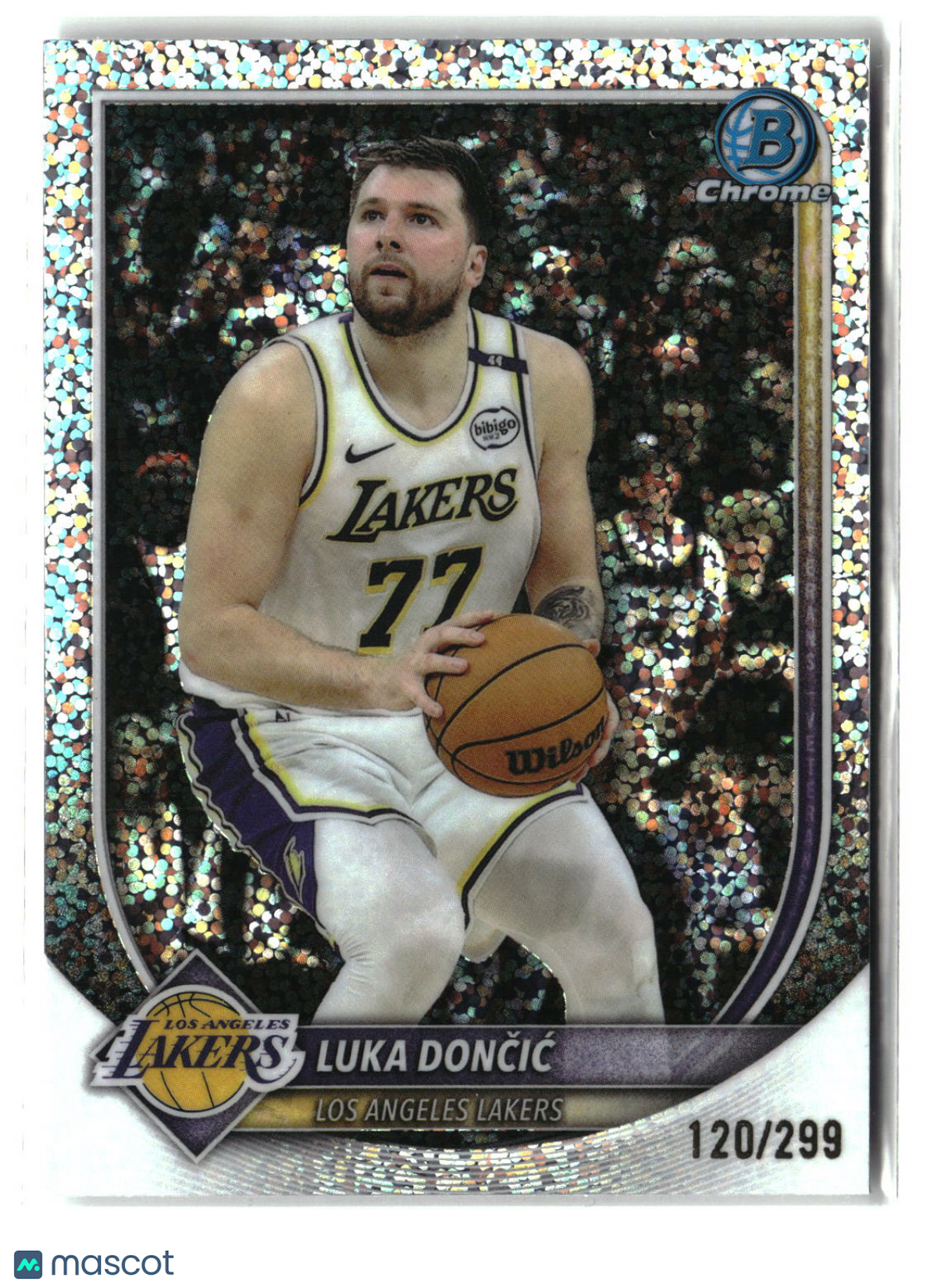 Luka Dončić 2025 Bowman Chrome Speckle Refractor #BCV-123 120/299
