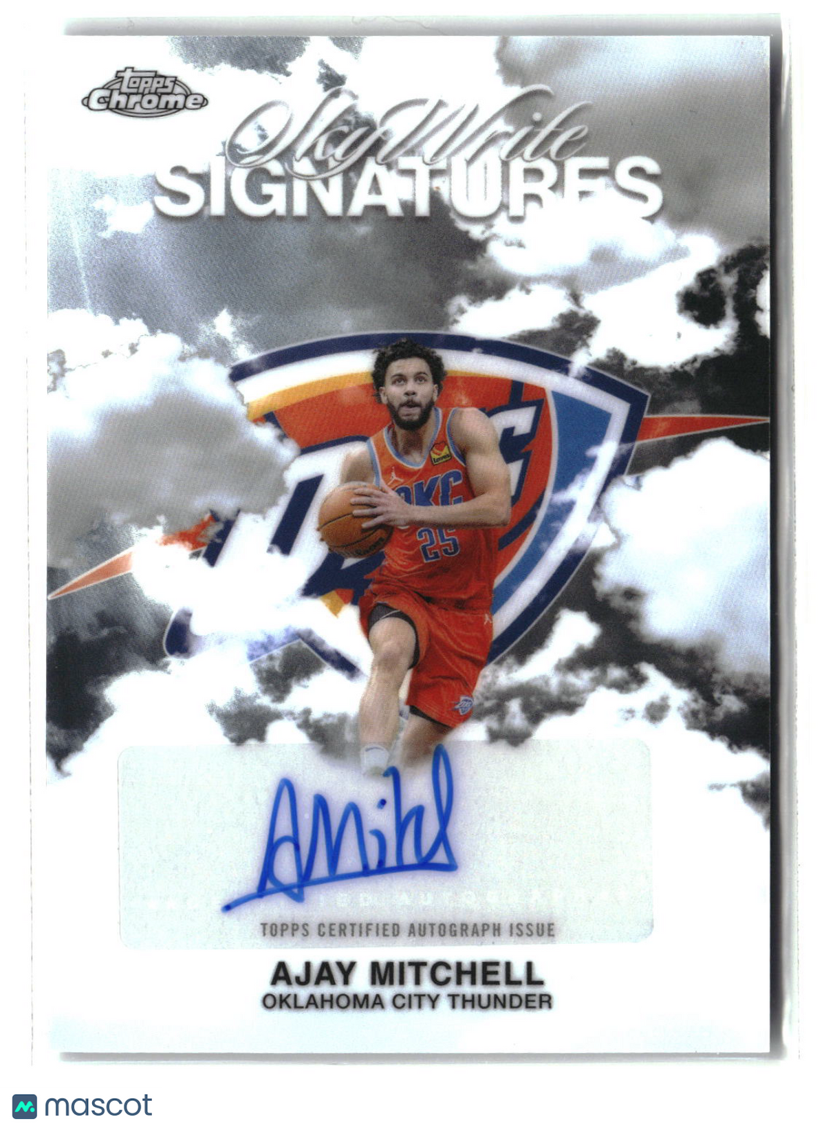 Ajay Mitchell 2025 Topps Chrome SkyWrite Signatures #SWS-AM