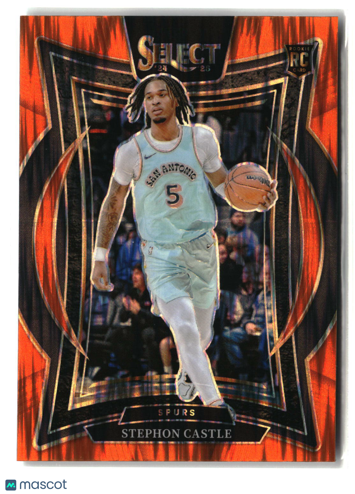 Stephon Castle 2025 Panini Select Concourse Orange Shock #72