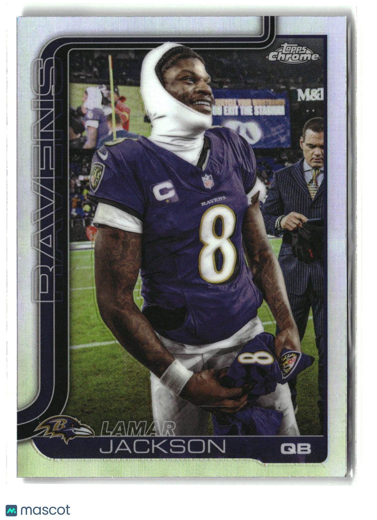 Lamar Jackson 2025 Topps Chrome Image Variations Refractor #24