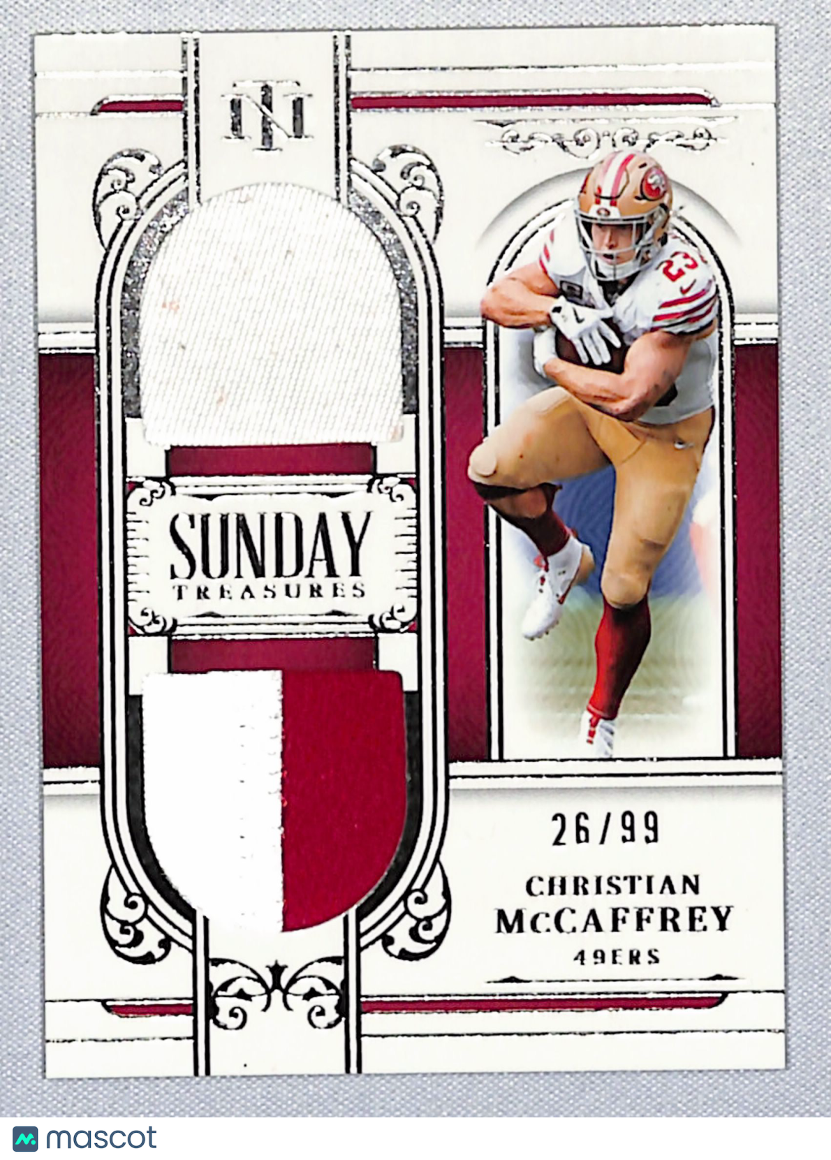 Christian McCaffrey 2026 National Treasures Sunday Treasures #ST-CMY 26/99