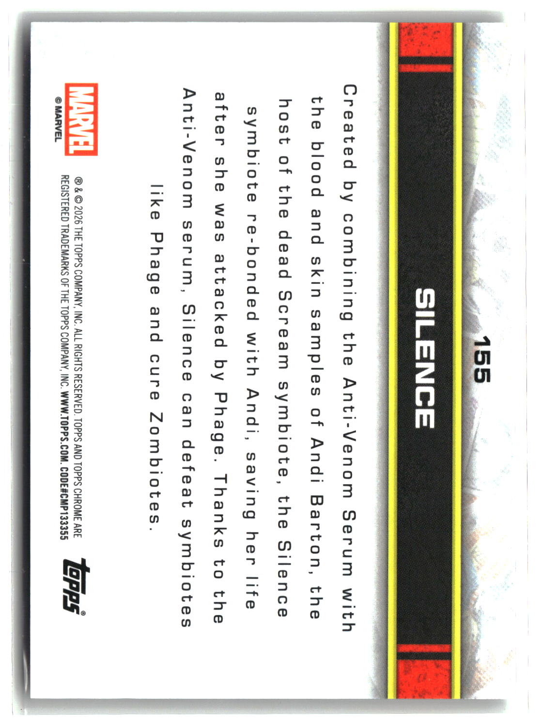 Silence 2026 Topps Chrome Marvel #155