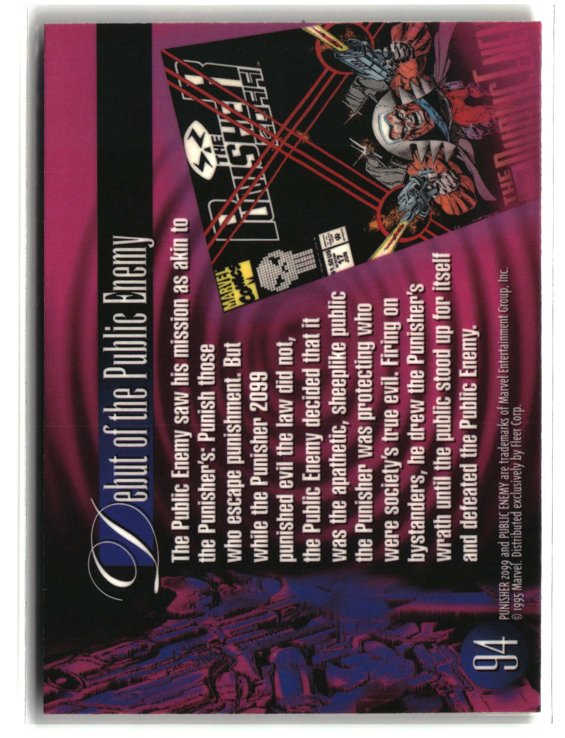 Punisher 2099 1994 Fleer Marvel Annual #94