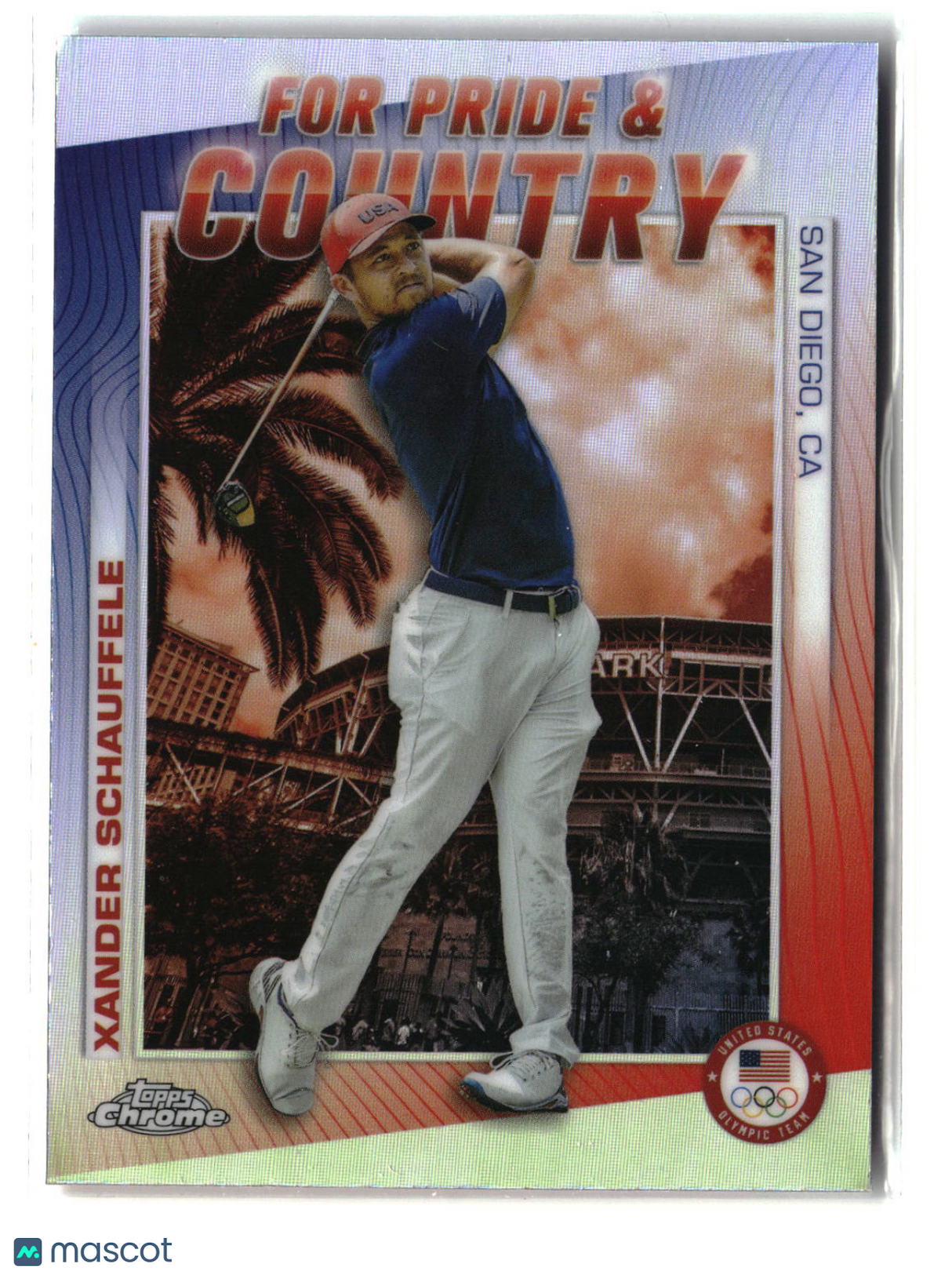 Xander Schauffele 2024 Topps Chrome For Pride & Country #PC-2