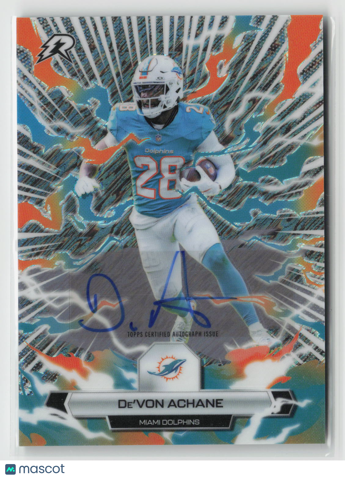 De'Von Achane 2025 Topps Resurgence Signatures #63