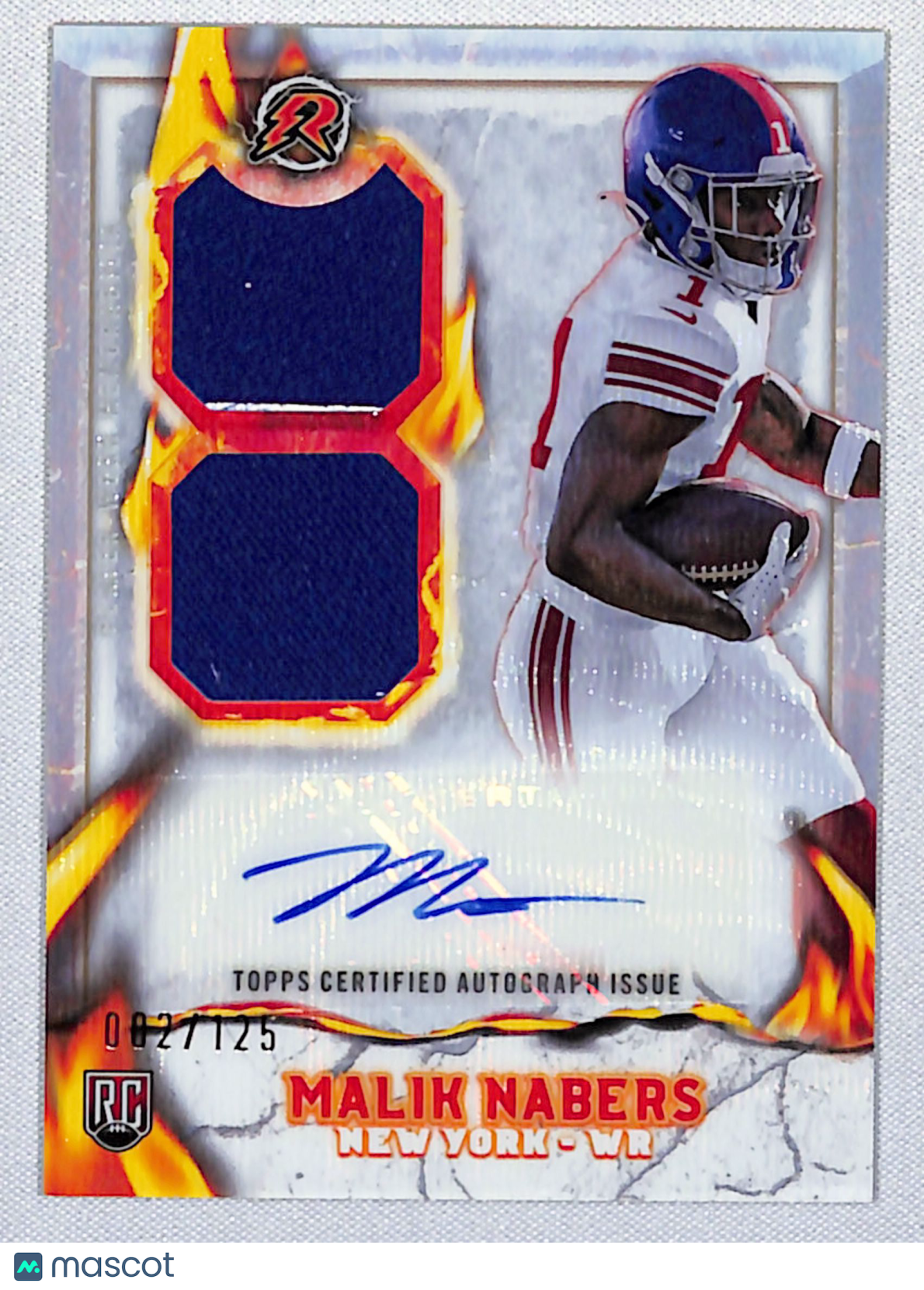 Malik Nabers 2024 Resurgence Ignite Rookie Patch Auto White Surge #IPA-MN /125