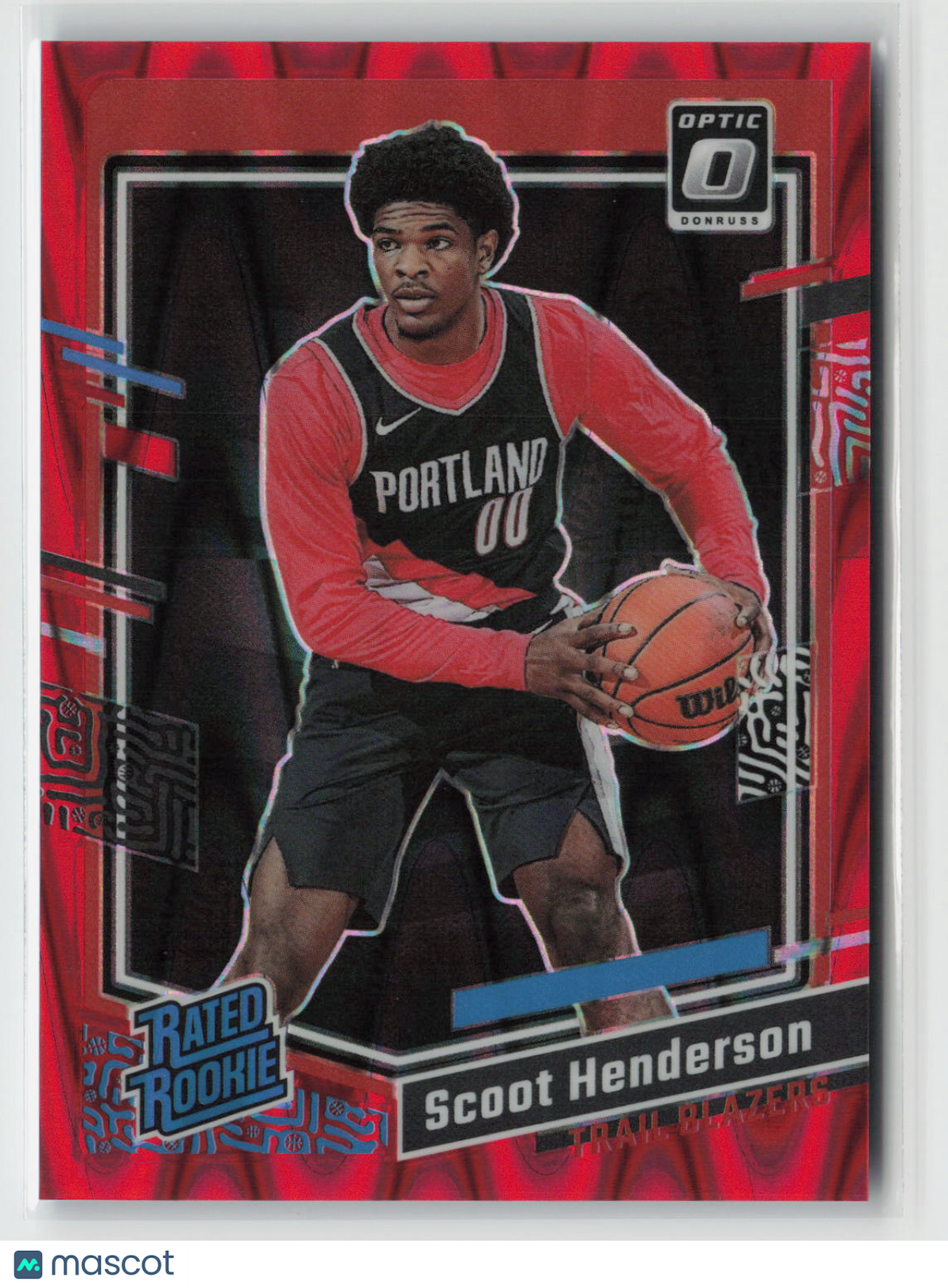 Scoot Henderson 2023-24 Donruss Optic Red Seismic #239 081/130