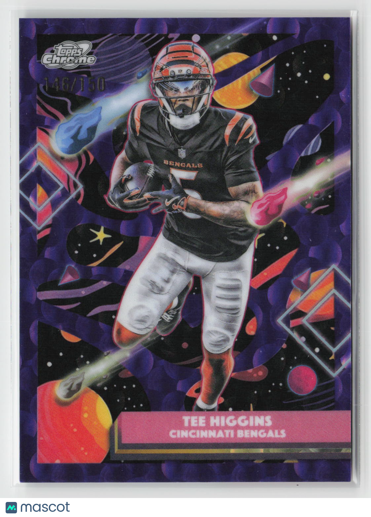 Tee Higgins 2025 Topps Chrome Cosmic Purple Nebula #21 146/150