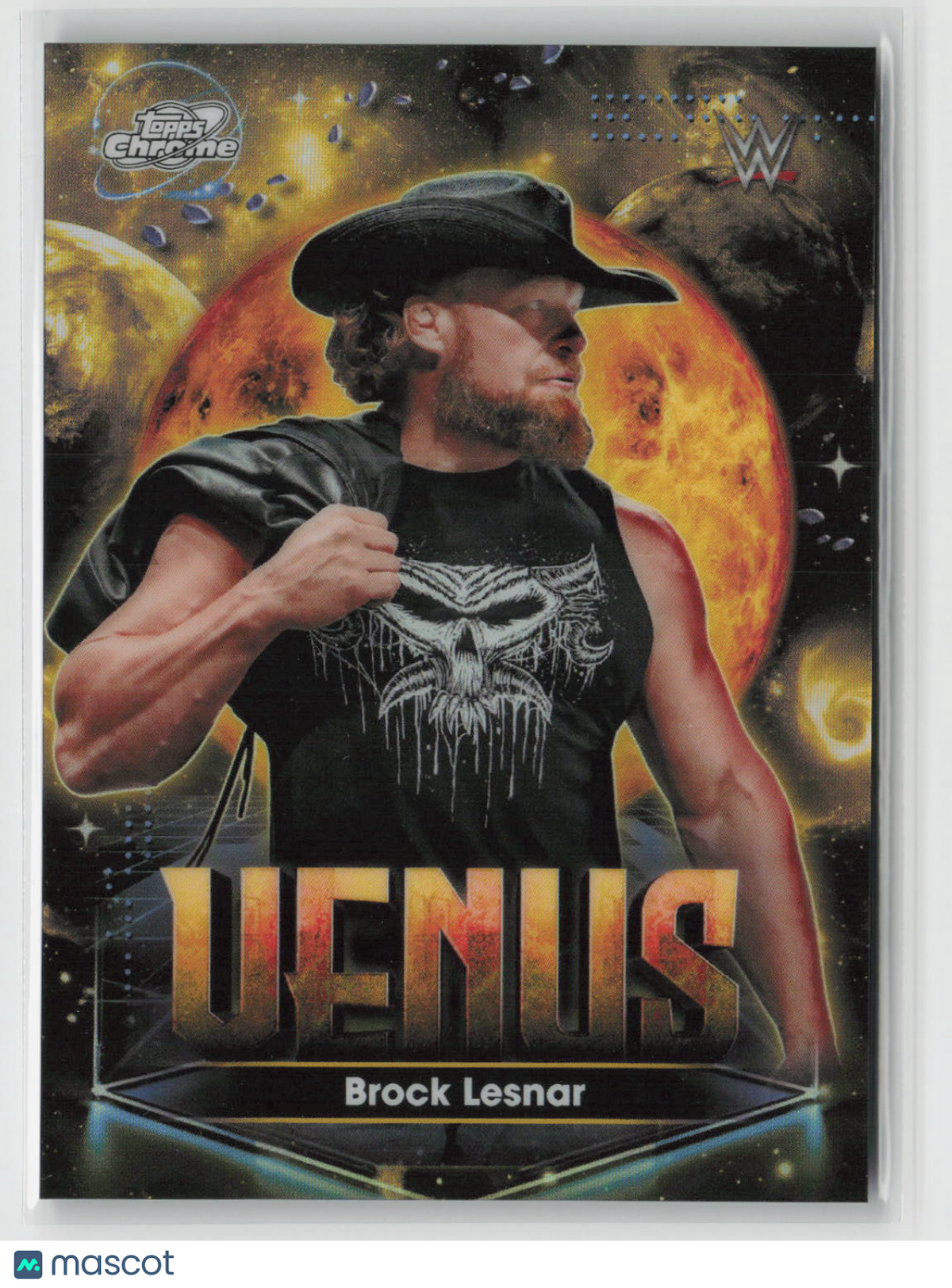 Brock Lesnar 2026 Topps Chrome Cosmic WWE Planetary Pursuit Venus #PPV-11