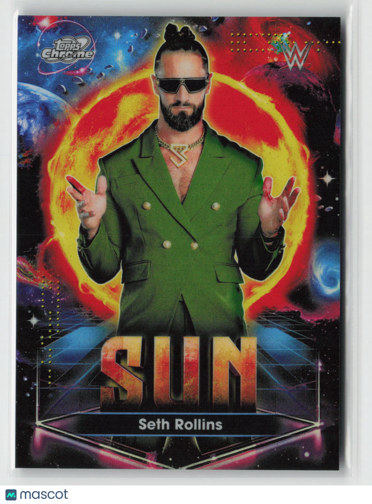Seth Rollins 2026 Topps Chrome Cosmic WWE Planetary Pursuit Sun #PPS-3