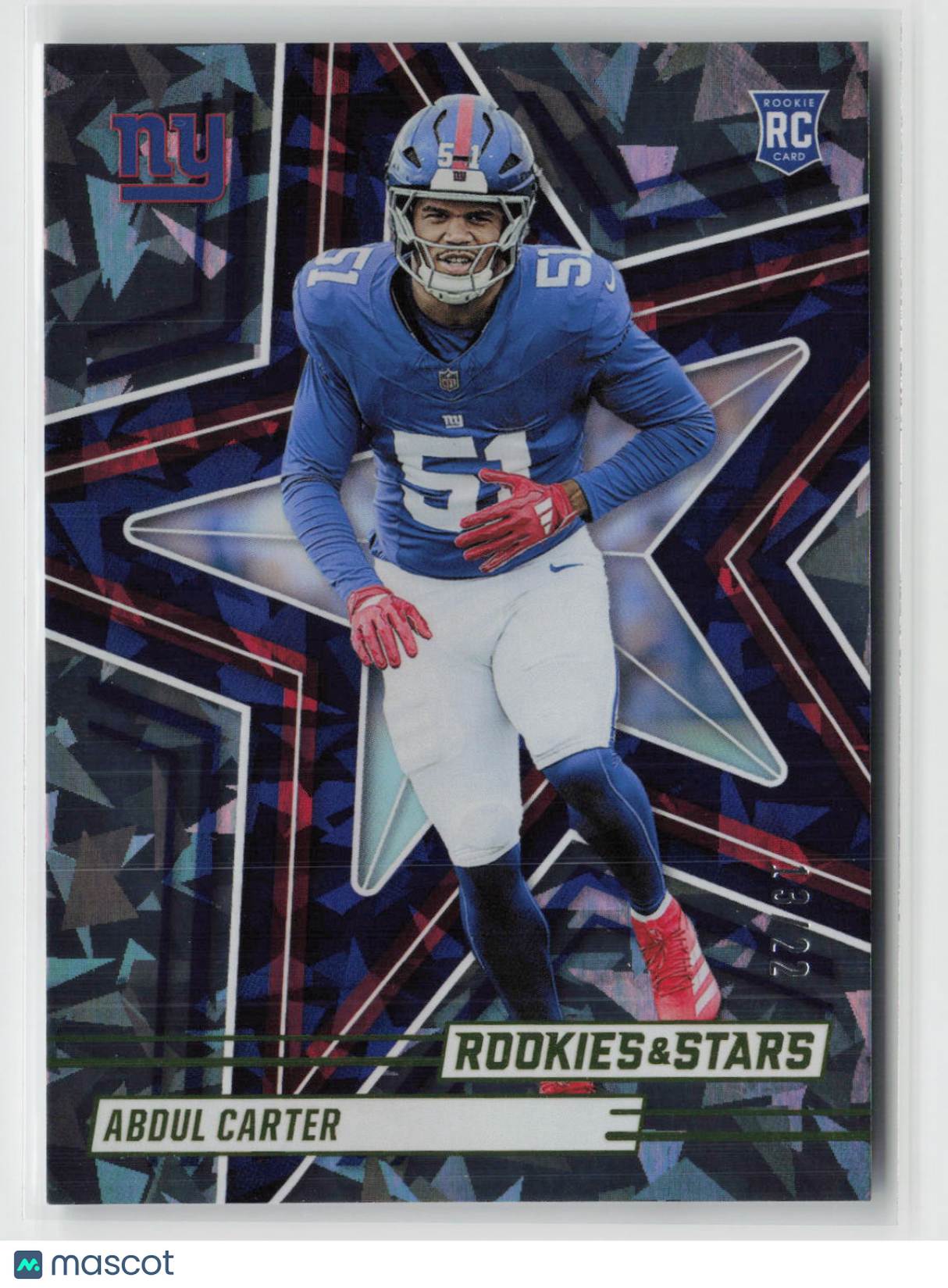 Abdul Carter 2025 Panini Rookies & Stars Ice #101 13/22