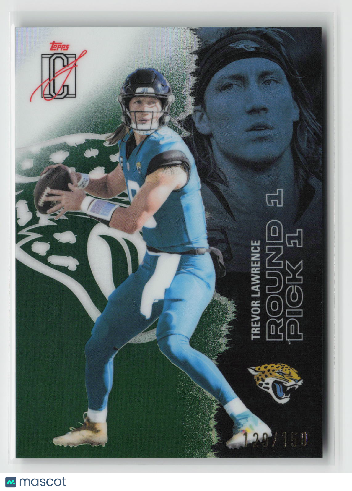 Trevor Lawrence 2025 Topps Signature Class Chrome Green #26 129/150