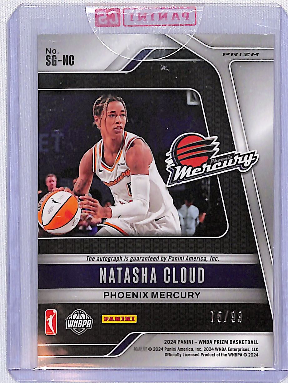 Natasha Cloud 2024 Panini Prizm WNBA Signatures Red #SG-NC 75/99