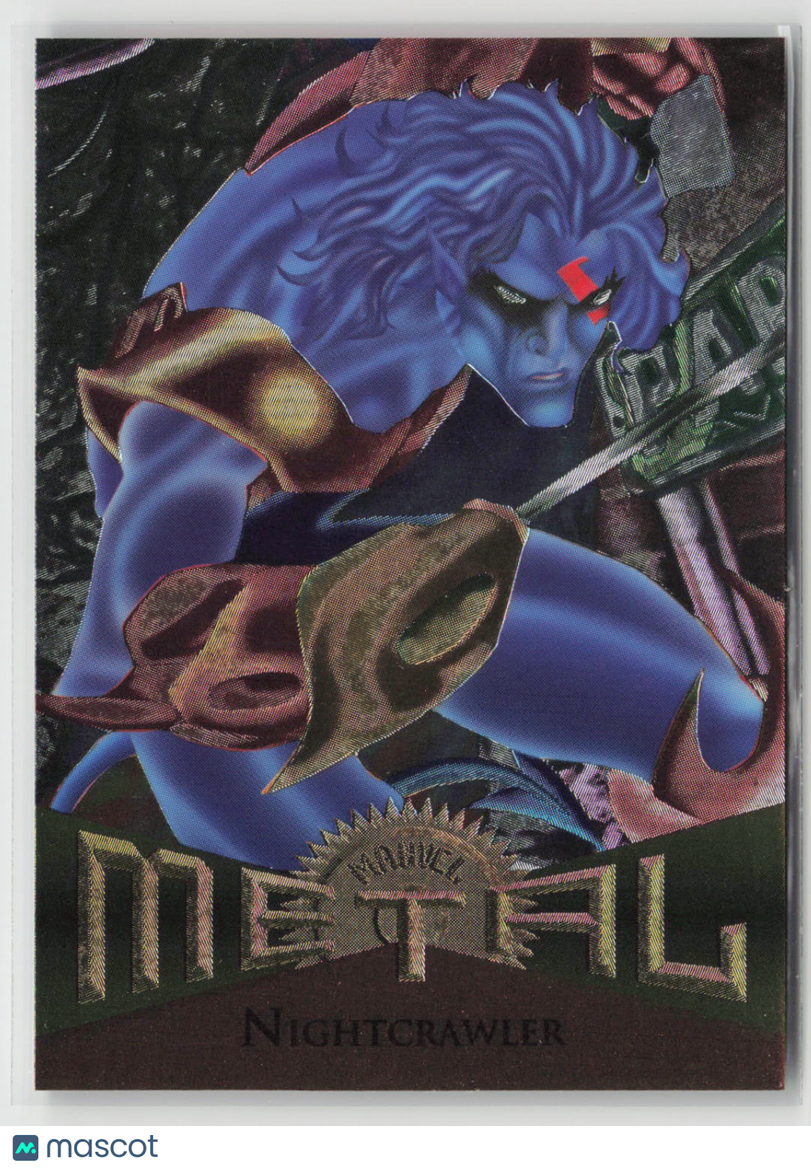 Nightcrawler 1995 Fleer Marvel Metal #7