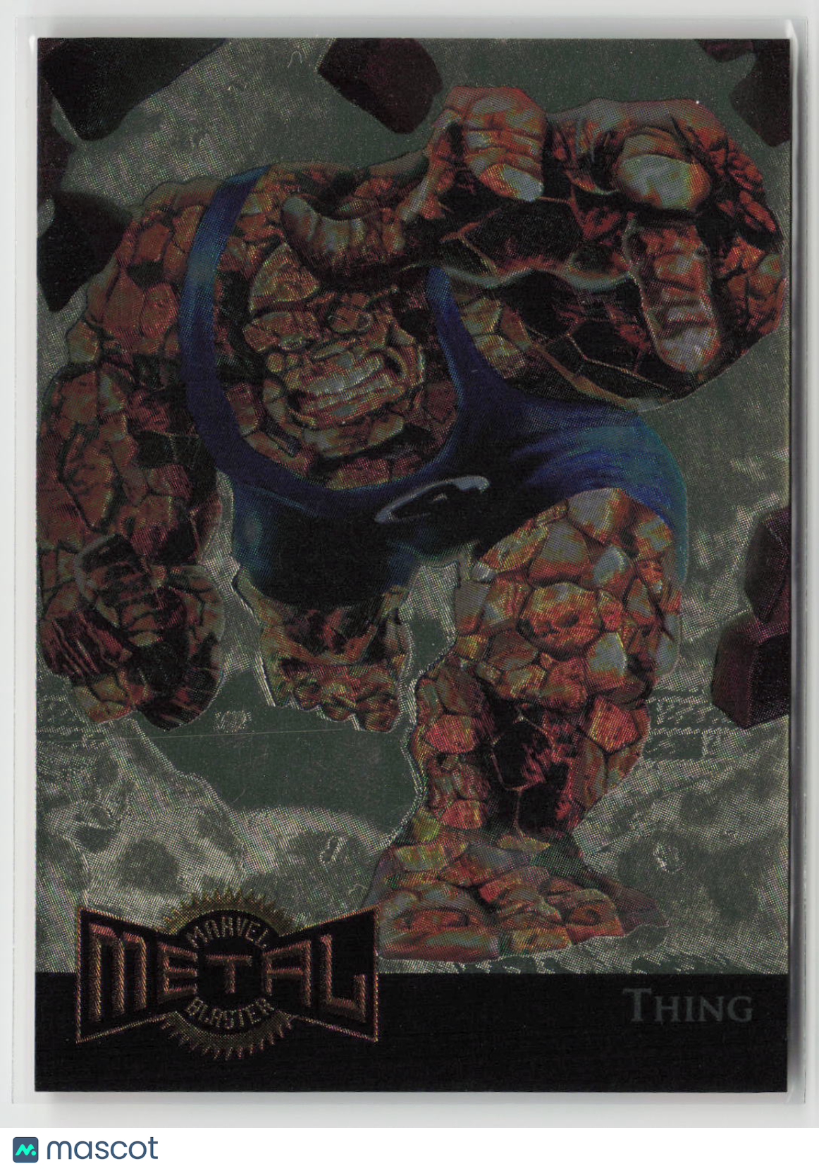 Thing 1995 Fleer Marvel Metal Gold Blaster #14