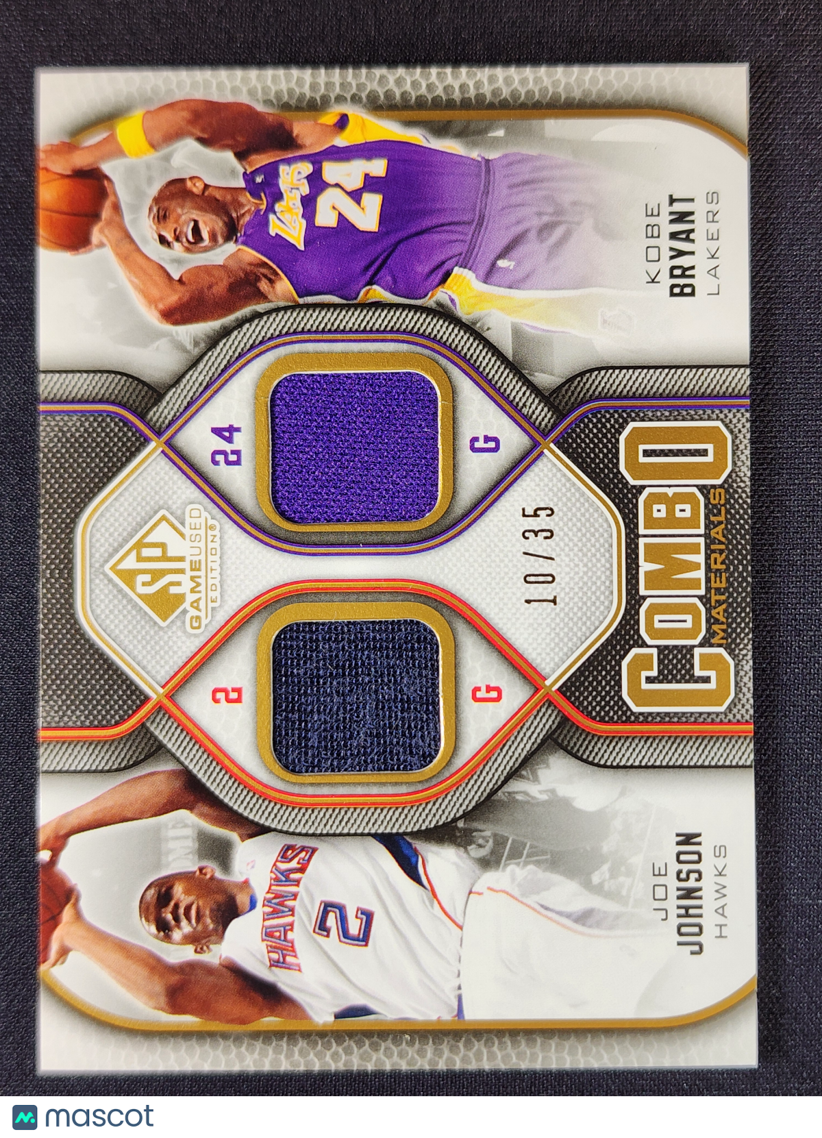 Joe Johnson Kobe Bryant 2009-10 SP Game Used Combo Materials #CM-JK 10/35