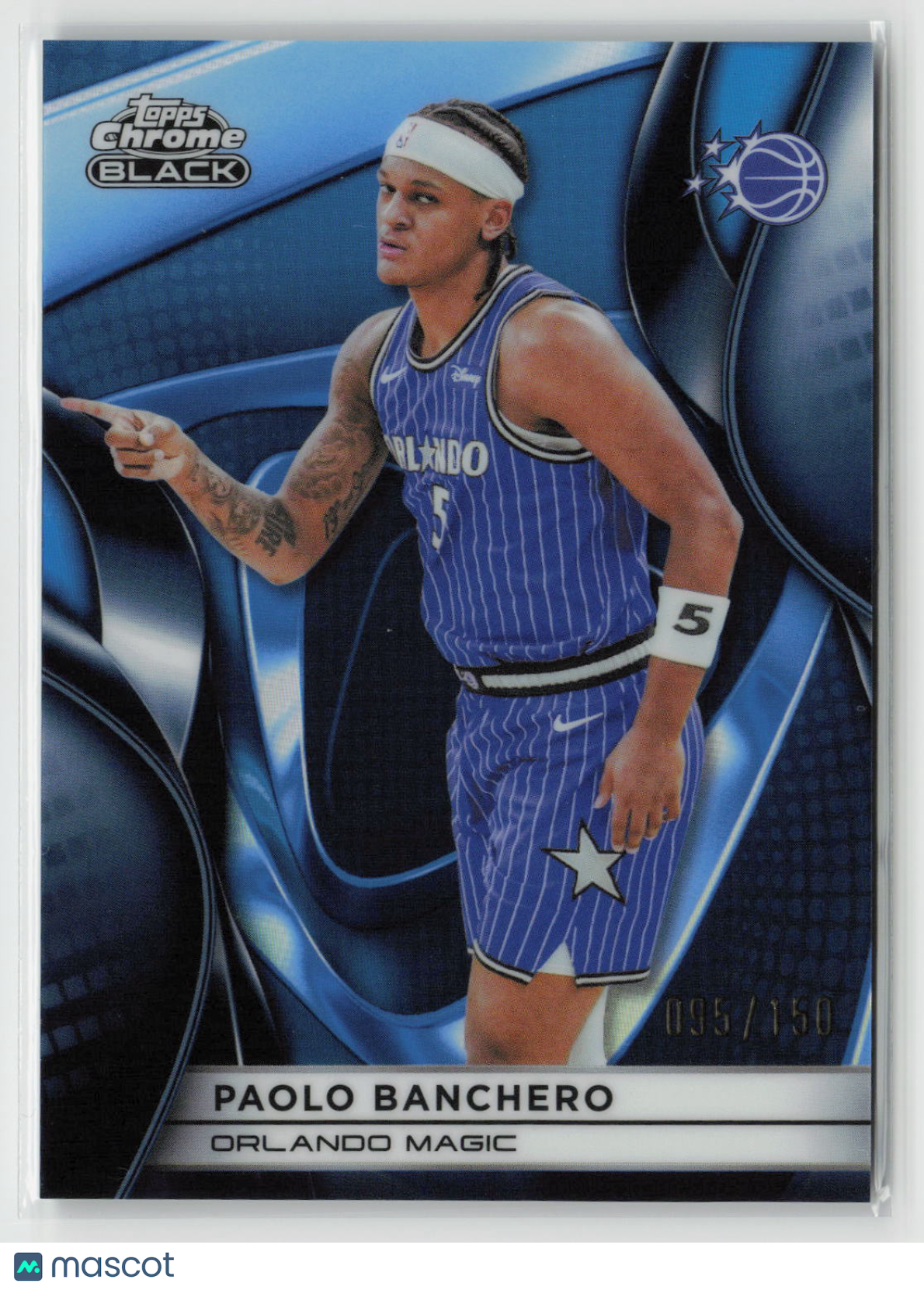 Paolo Banchero 2026 Topps Chrome Black Blue #97 095/150